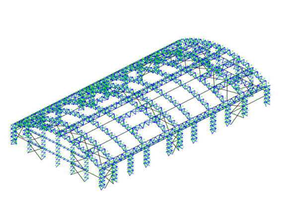 内蒙煤棚项目-桁架